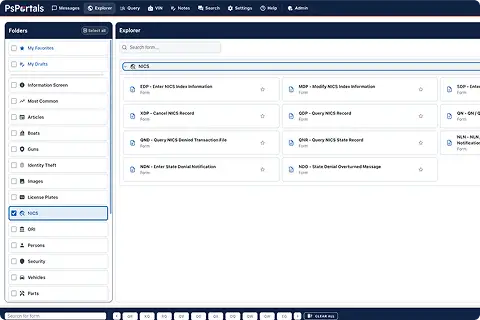 Compliance Ready Portal NXT screen
